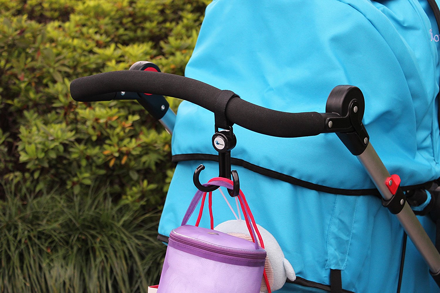 Набор аксессуаров для прогулок с коляской: сетчатая сумка, держатель для бутылочек, крючок, набор для смены подгузников  